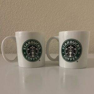 Discontinued pair of Starbucks Mugs 9oz